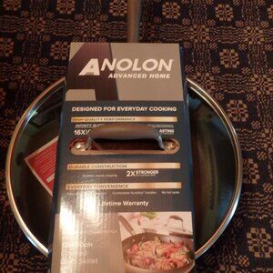 Anolon 12 Inch Covered Deep Skillet New In Package
